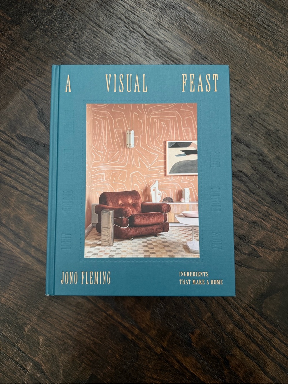 Teal Hardcover Home Accent Book